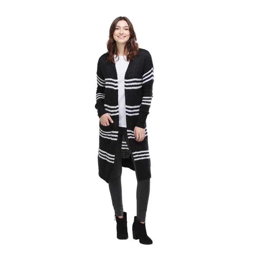 Mud Pie Boucle B/W Cardigan-NWT